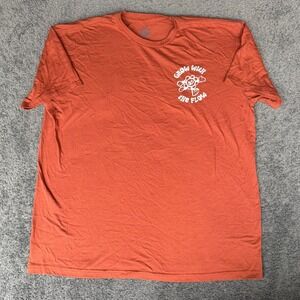Peace OF MIND Men XL Grow With The Flow ‎ TShirt Rust Terracotta Short Sleeve